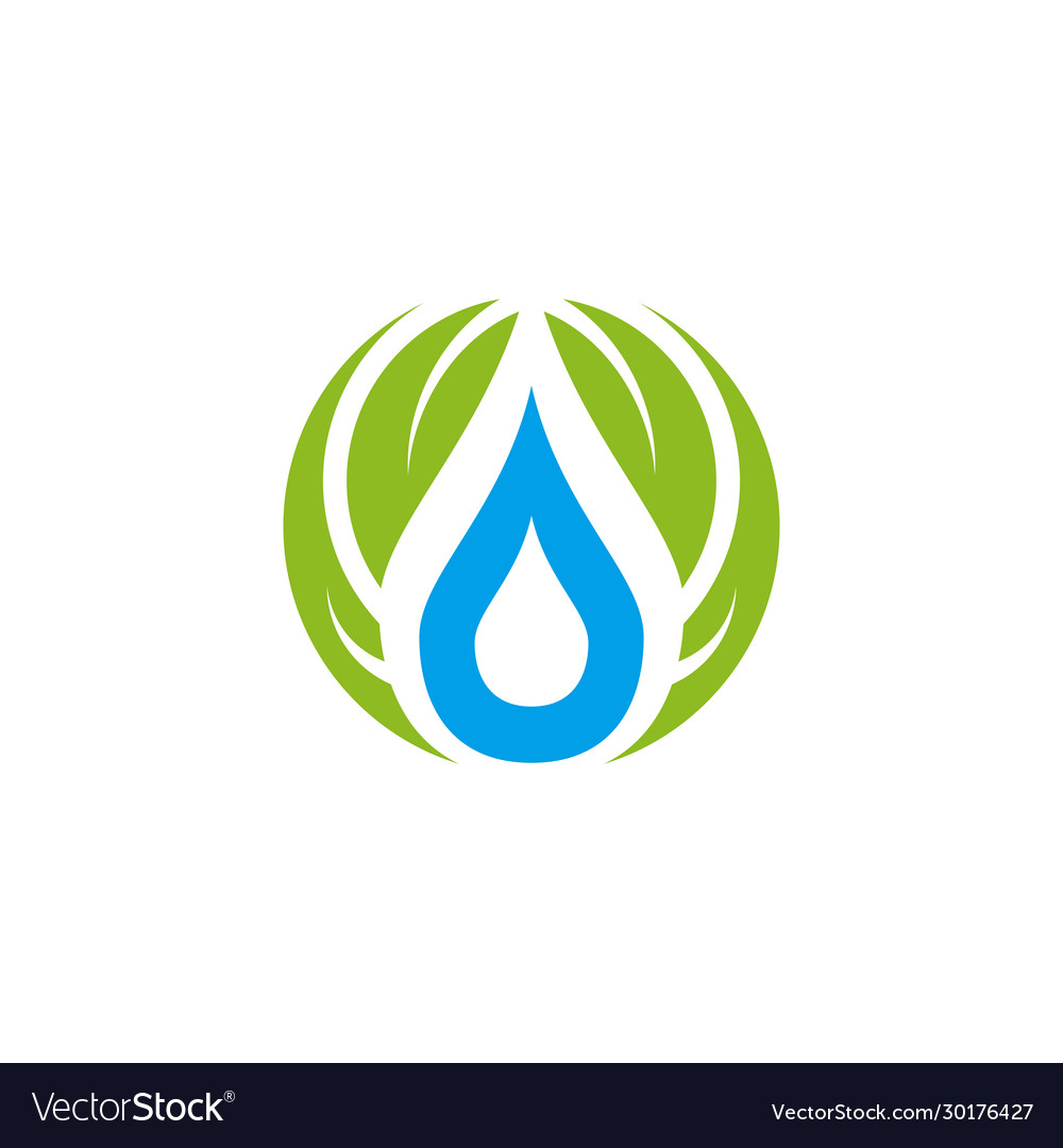 Water Drop Icon Logo Design Template Royalty Free Vector