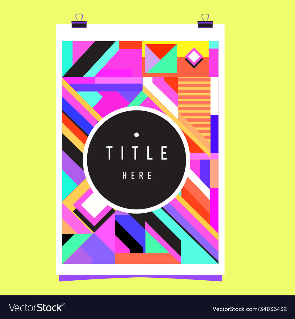 Abstract colorful geometric pattern background vector image Abstract colorful geometric pattern background