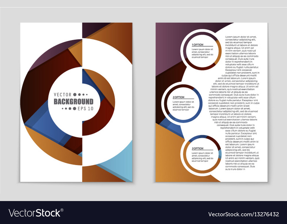 Abstract layout background set for art