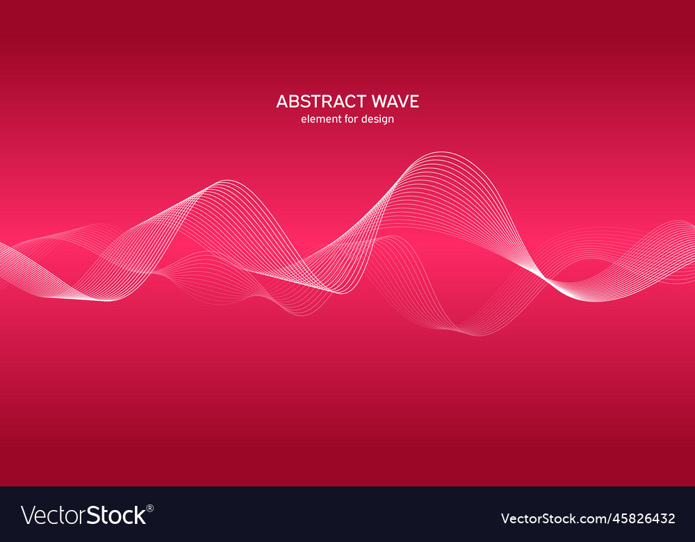 Abstract wave element for design digital vector image Abstract wave element for design digital