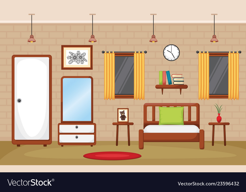 Three roomed flat. Flat Room распечатать.