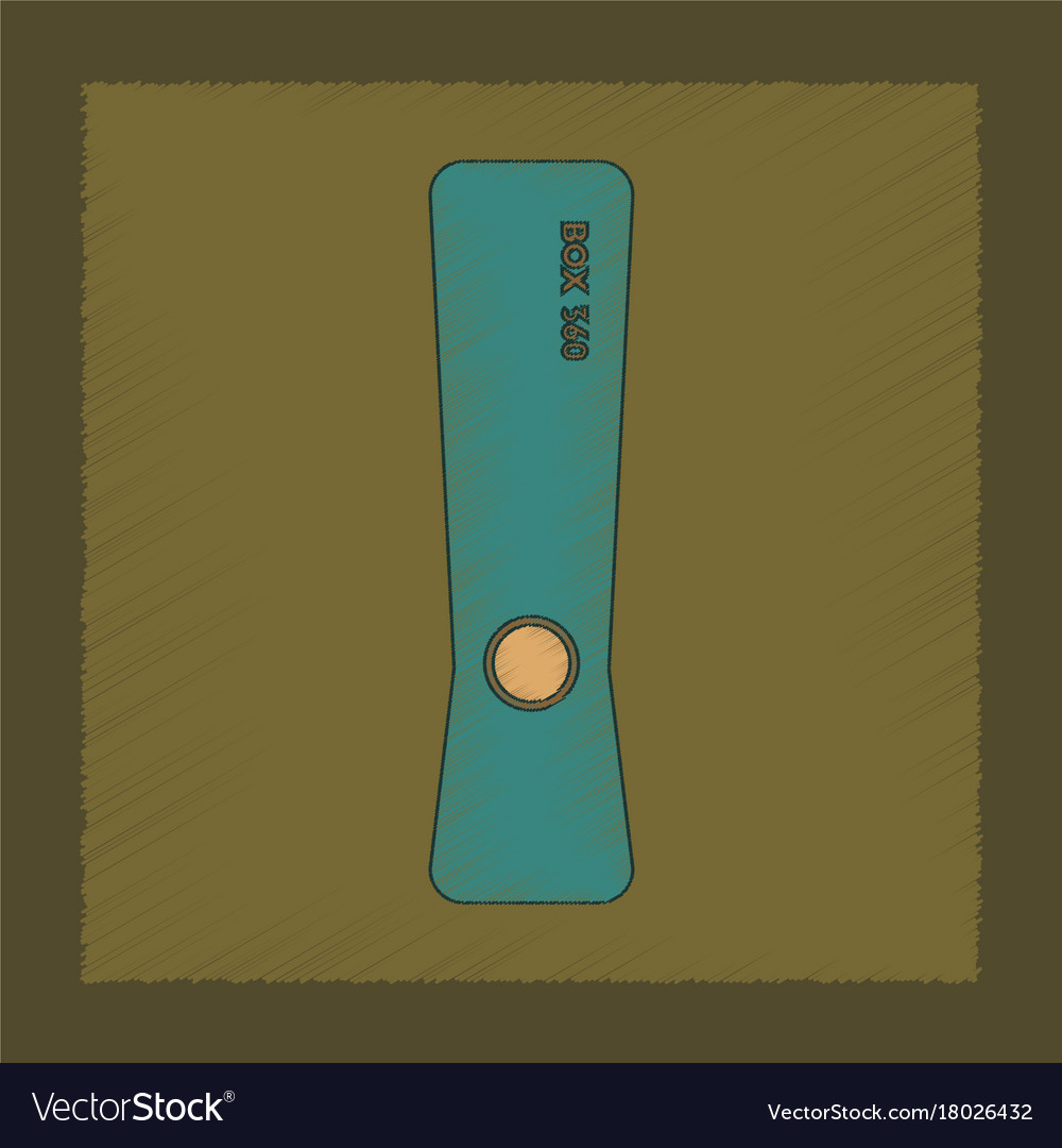 Flat shading style icon game console