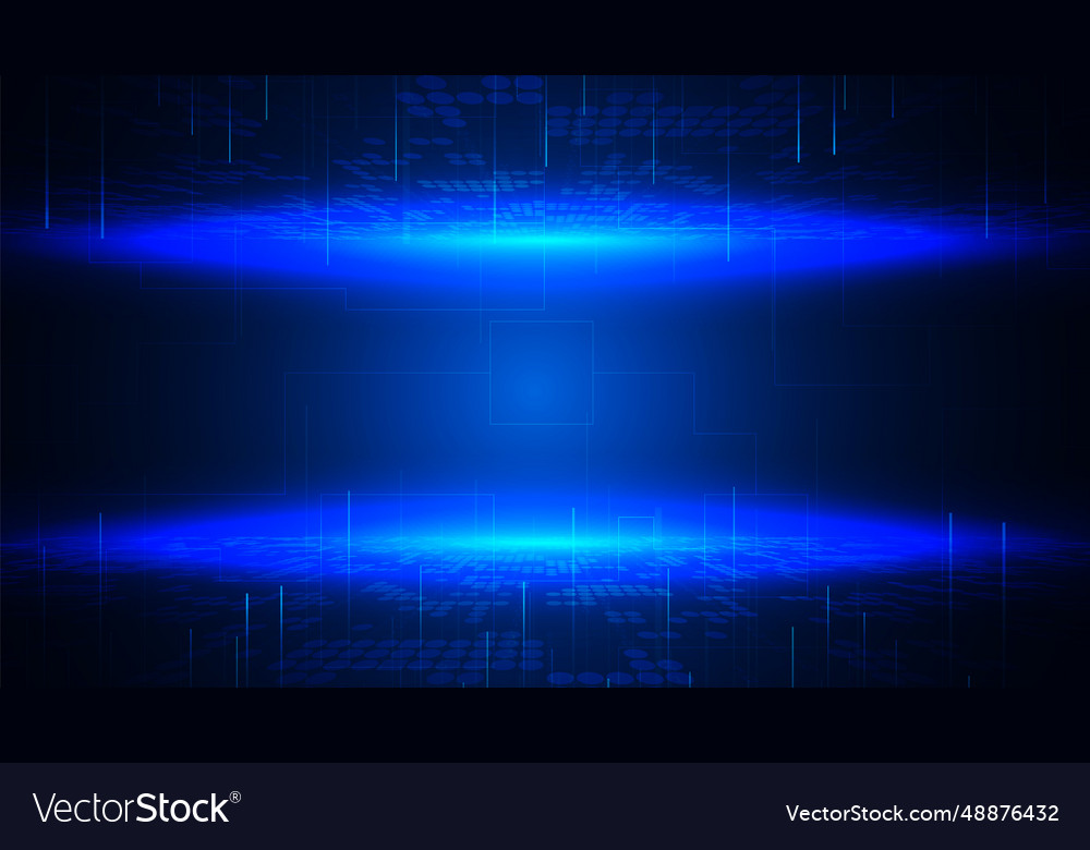 Hi-tech digital data abstract design vector image Hi-tech digital data abstract design