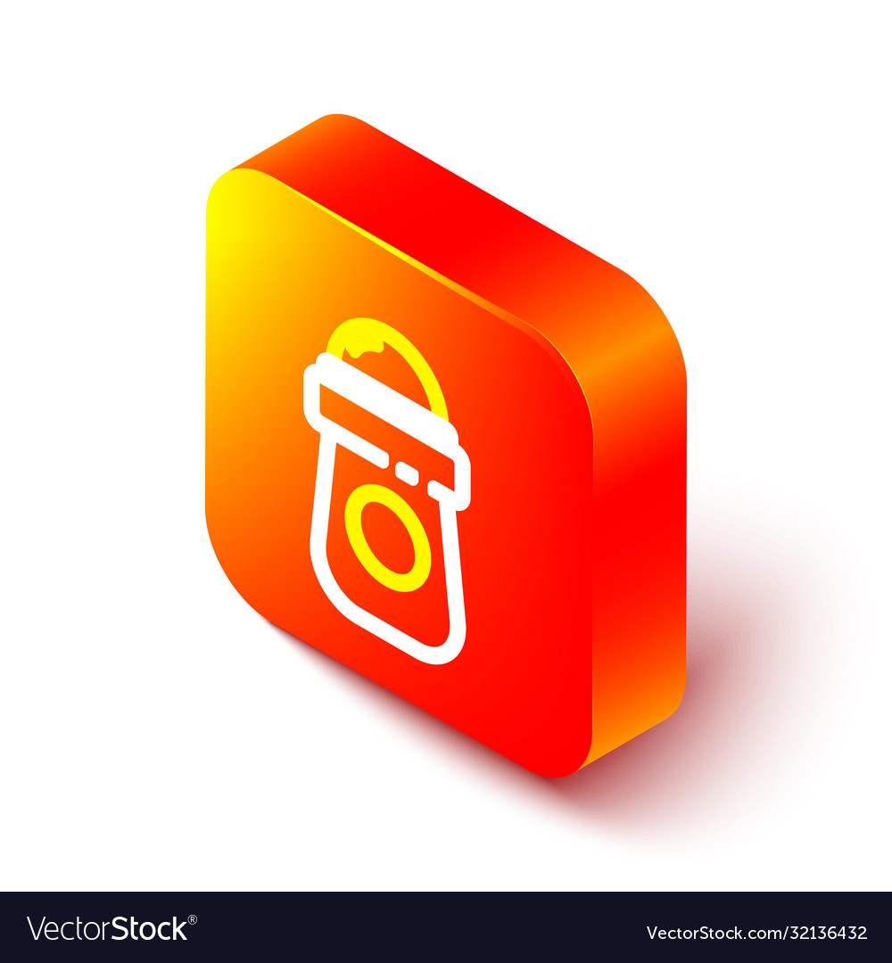 Isometric line antiperspirant deodorant roll icon