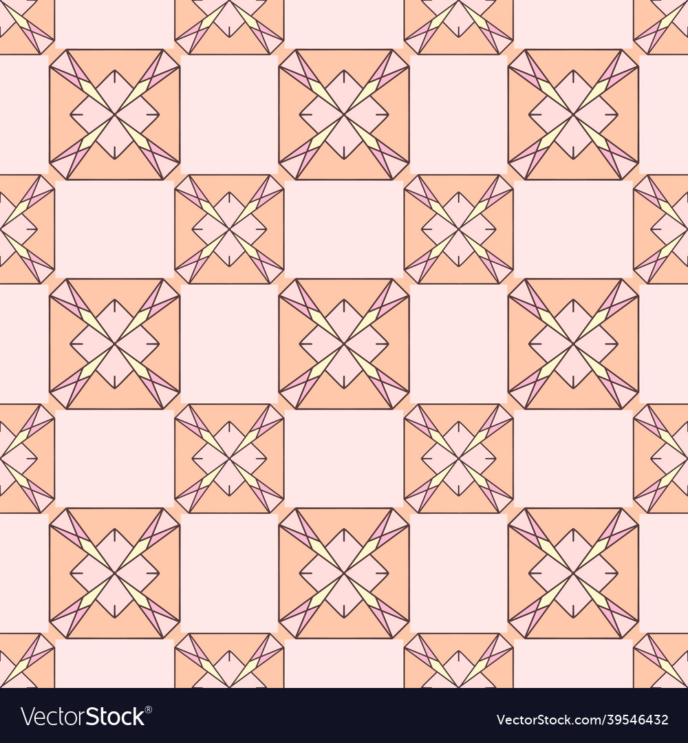 Multicolored ornamental object seamless repeat