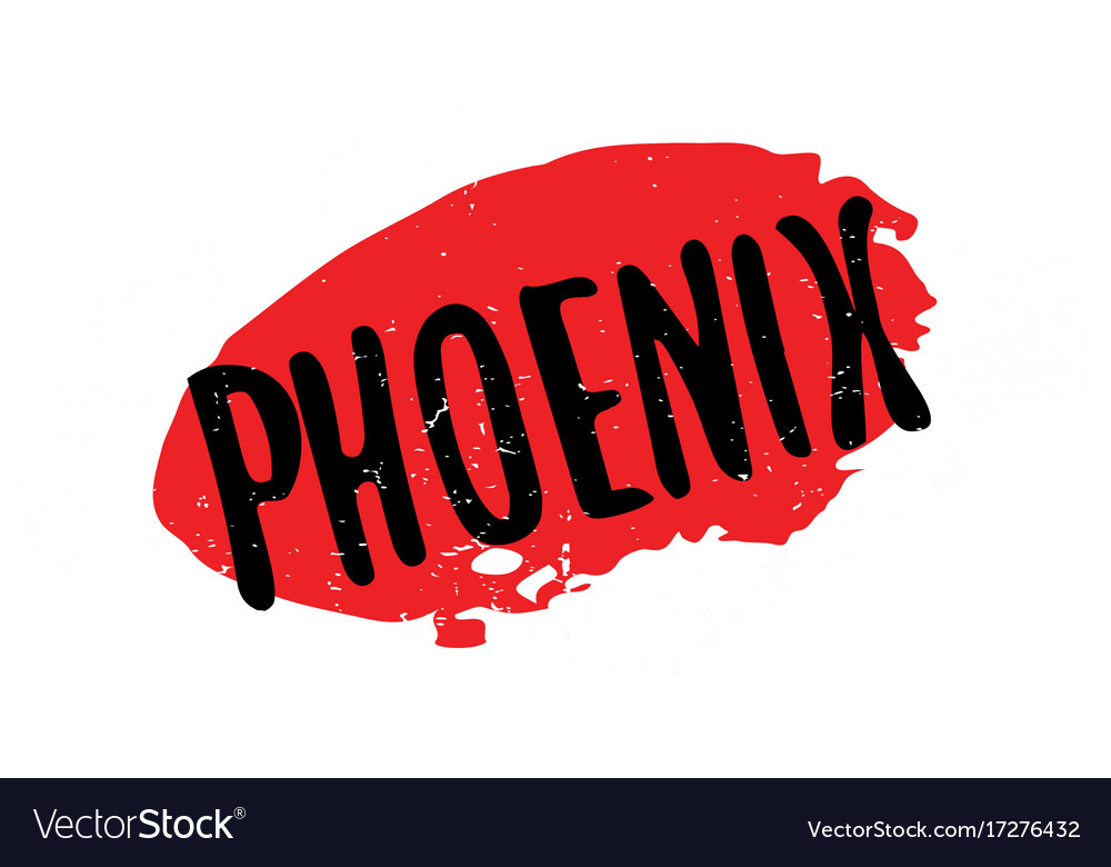 Phoenix rubber stamp