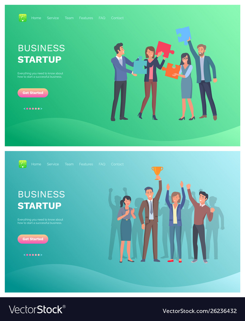 Solution to problem and business startup Vector Image