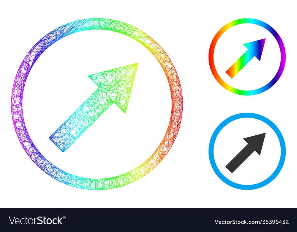 Spectrum network gradient up-right rounded arrow