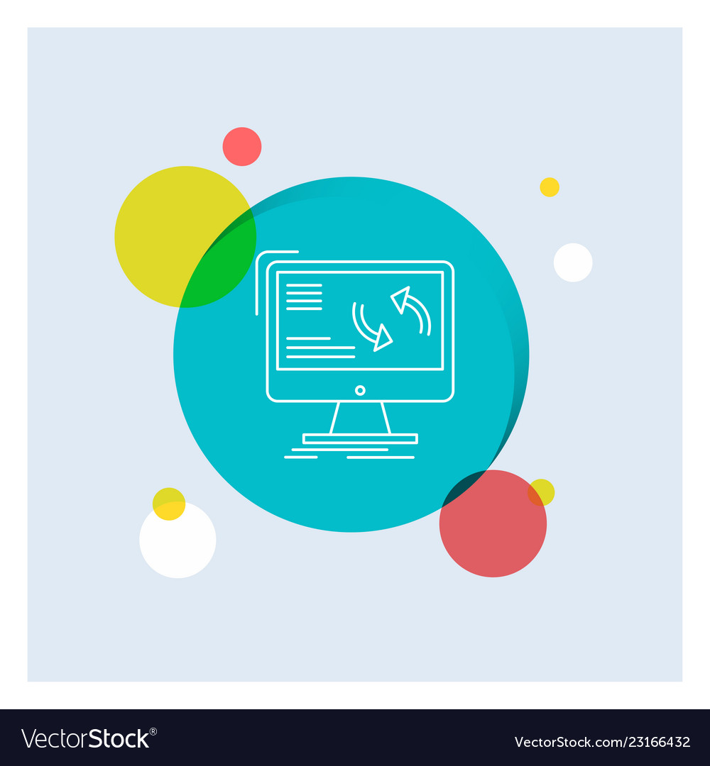 Synchronization sync information data computer vector image Synchronization sync information data computer