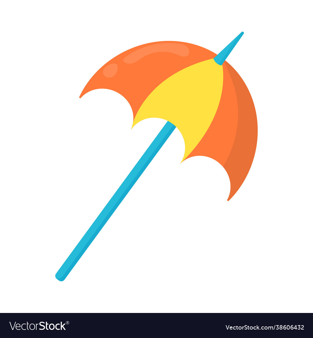 Umbrella in flat style Royalty Free Vector Image