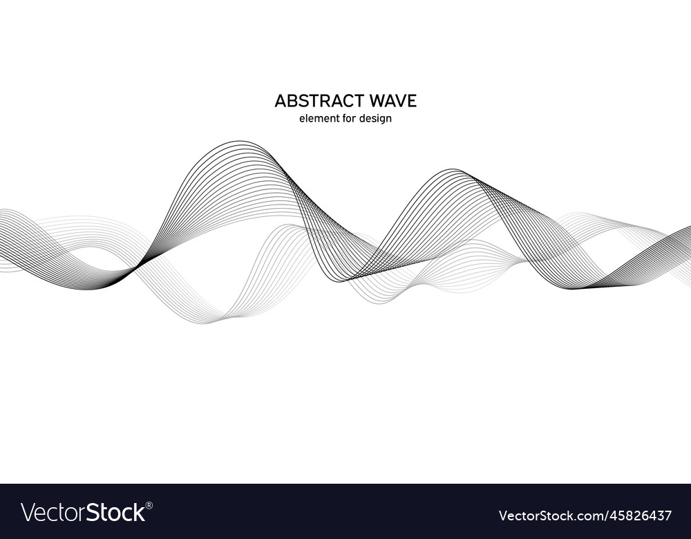Abstract wave element for design digital vector image Abstract wave element for design digital