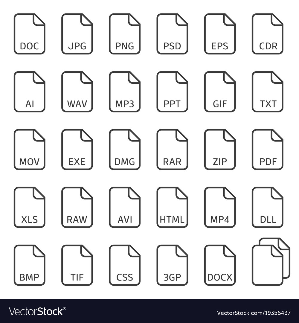 File Type Icons Set