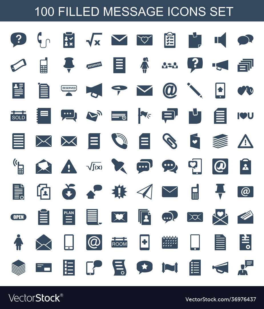 Message icons