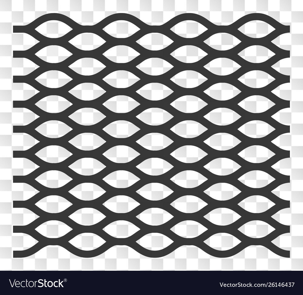 Rope Mesh Net Icon on Transparent Chess Background