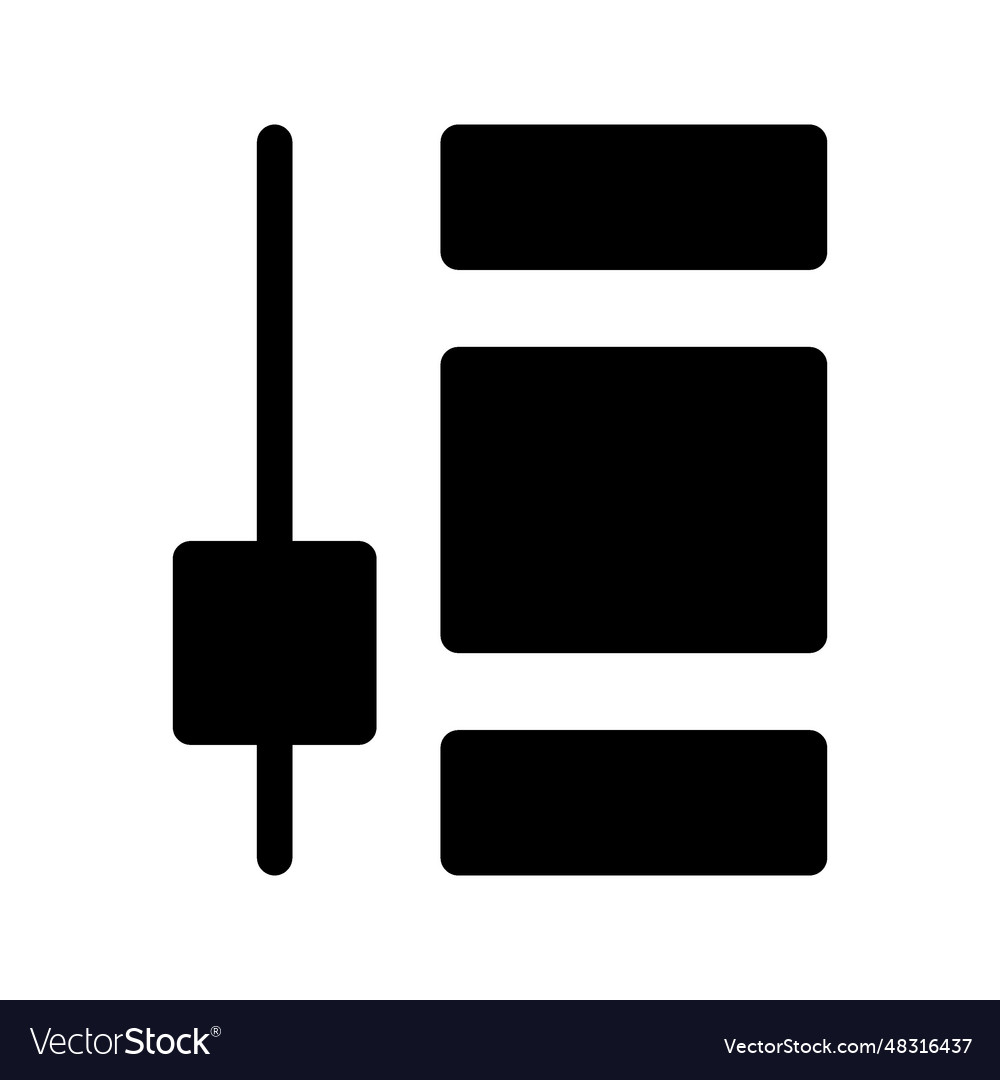 Scroll menu icon vector image Scroll menu icon
