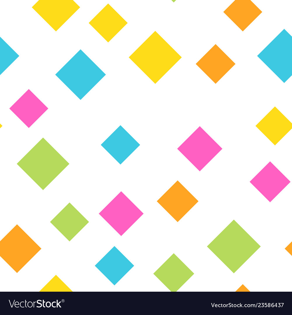 Seamless abstract geometric pattern of squares