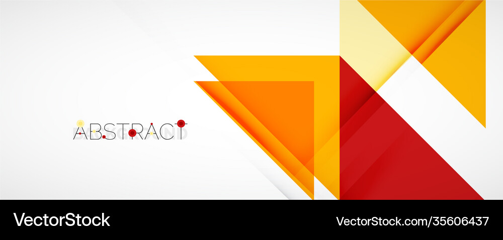 Set triangle geometric backgrounds Royalty Free Vector Image