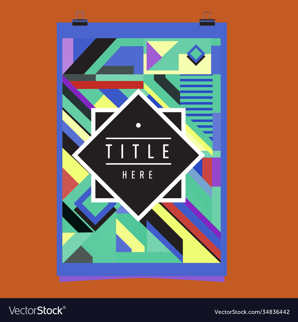 Abstract colorful geometric pattern background Vector Image Abstract colorful geometric pattern background