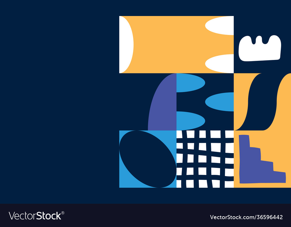 Abstract elements design vector image Abstract elements design