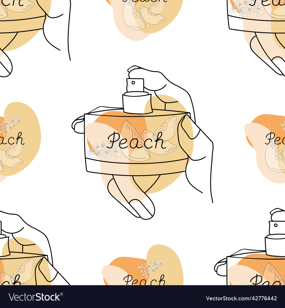 Background seamless pattern with a bottle vector image Background seamless pattern with a bottle