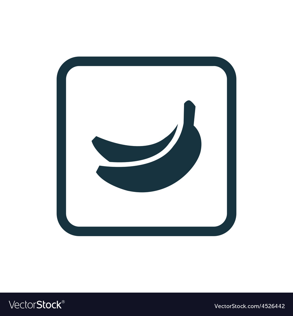 Banana icon rounded squares button