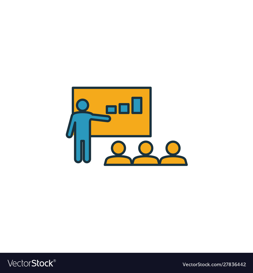 Coaching icon simple element from soft skills vector image Coaching icon simple element from soft skills