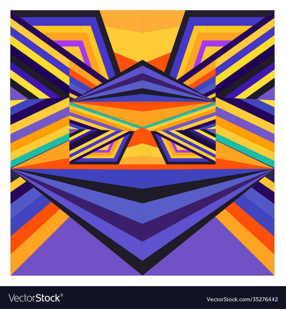 Colorful geometric and curve background pattern Vector Image Colorful geometric and curve background pattern