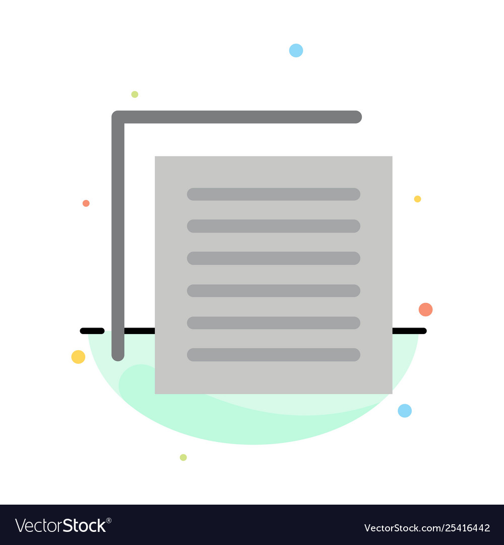 Document file user interface abstract flat color vector image Document file user interface abstract flat color