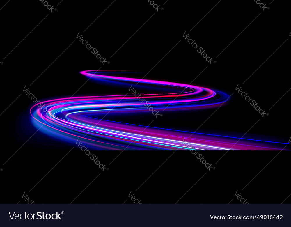 Fast speed light motion race effect background Vector Image