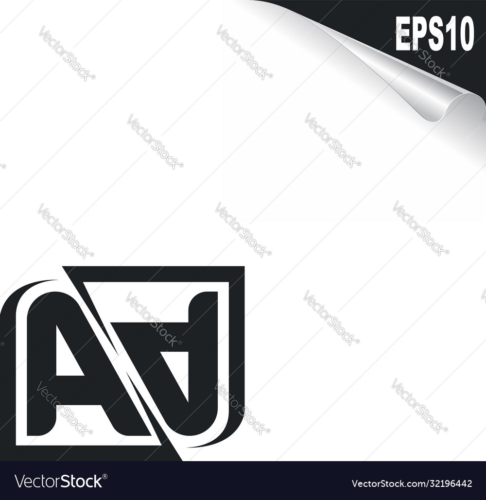 Initial ap logo design with shape style