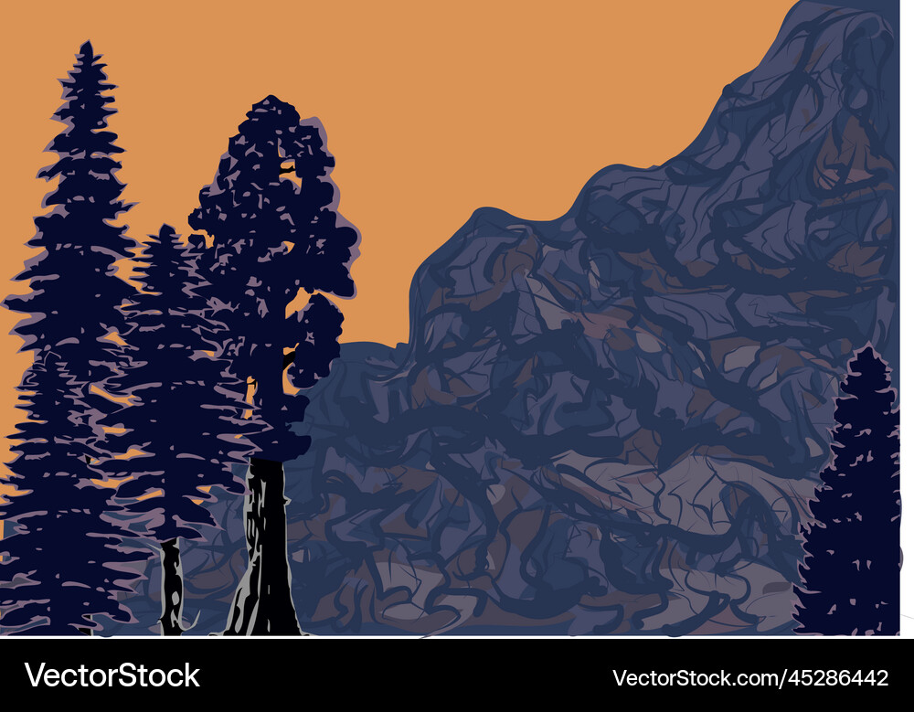 Mountains Royalty Free Vector Image - VectorStock
