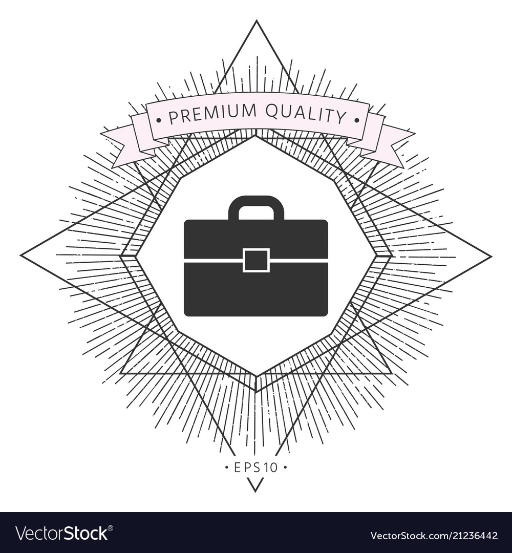 Portfolio icon symbol Royalty Free Vector Image