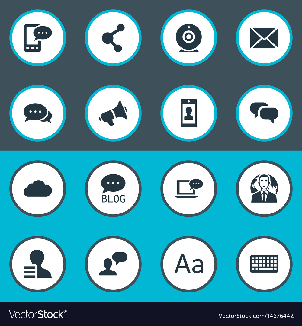 Set of simple user icons