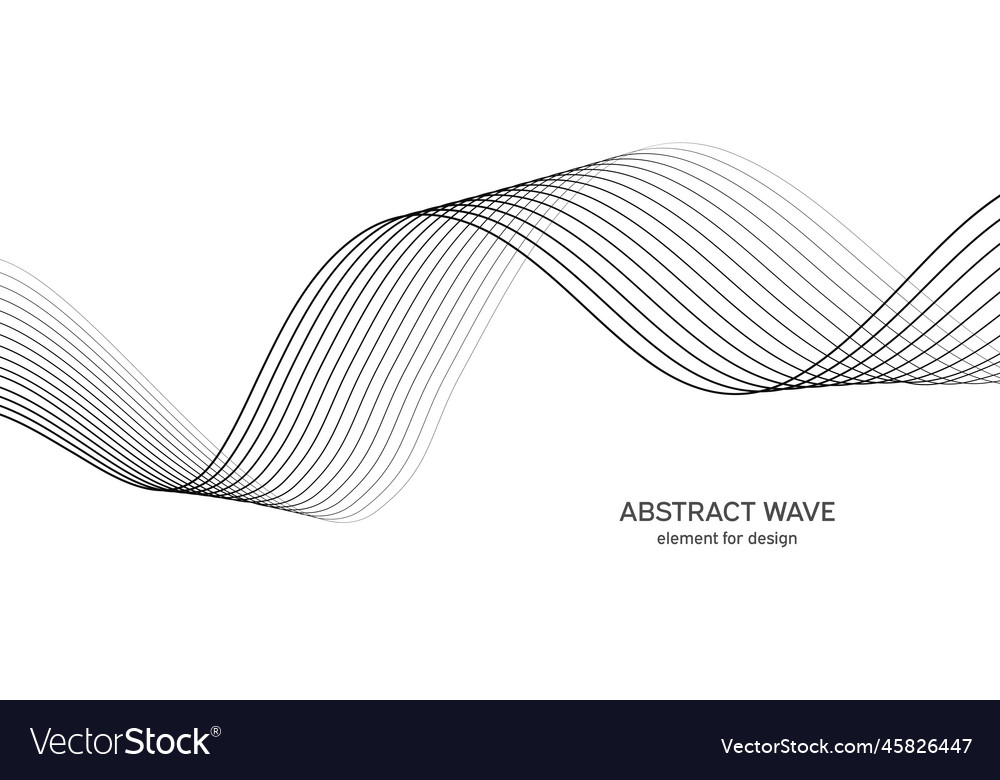 Abstract wave element for design digital vector image Abstract wave element for design digital