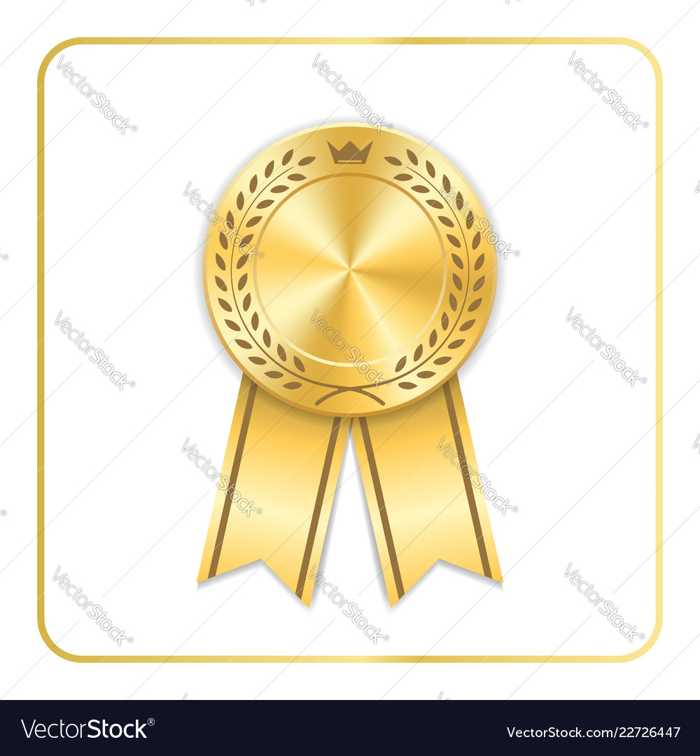 award ribbon gold icon