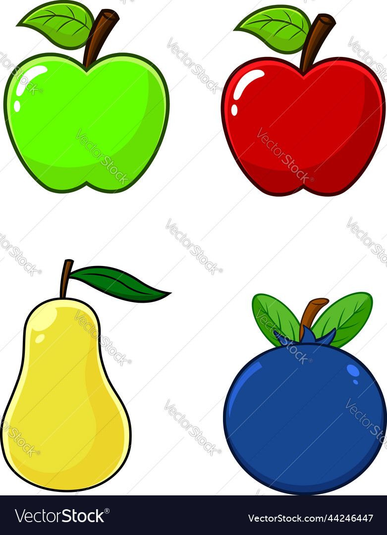 Cartoon Obst-Kollektion Set