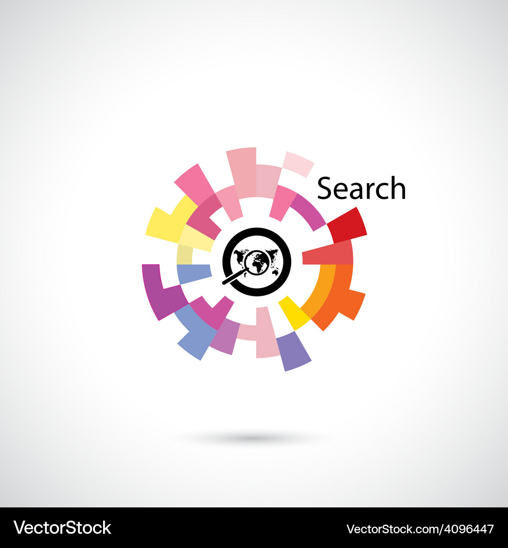 Creative circle abstract logo design Royalty Free Vector