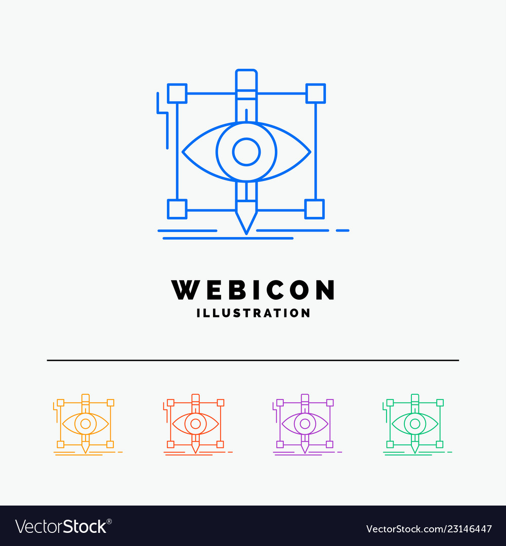Design draft sketch sketching visual 5 color line