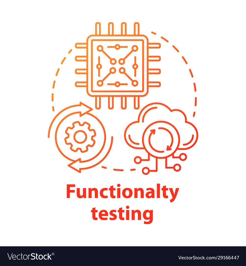 Functionality testing concept icon black-box