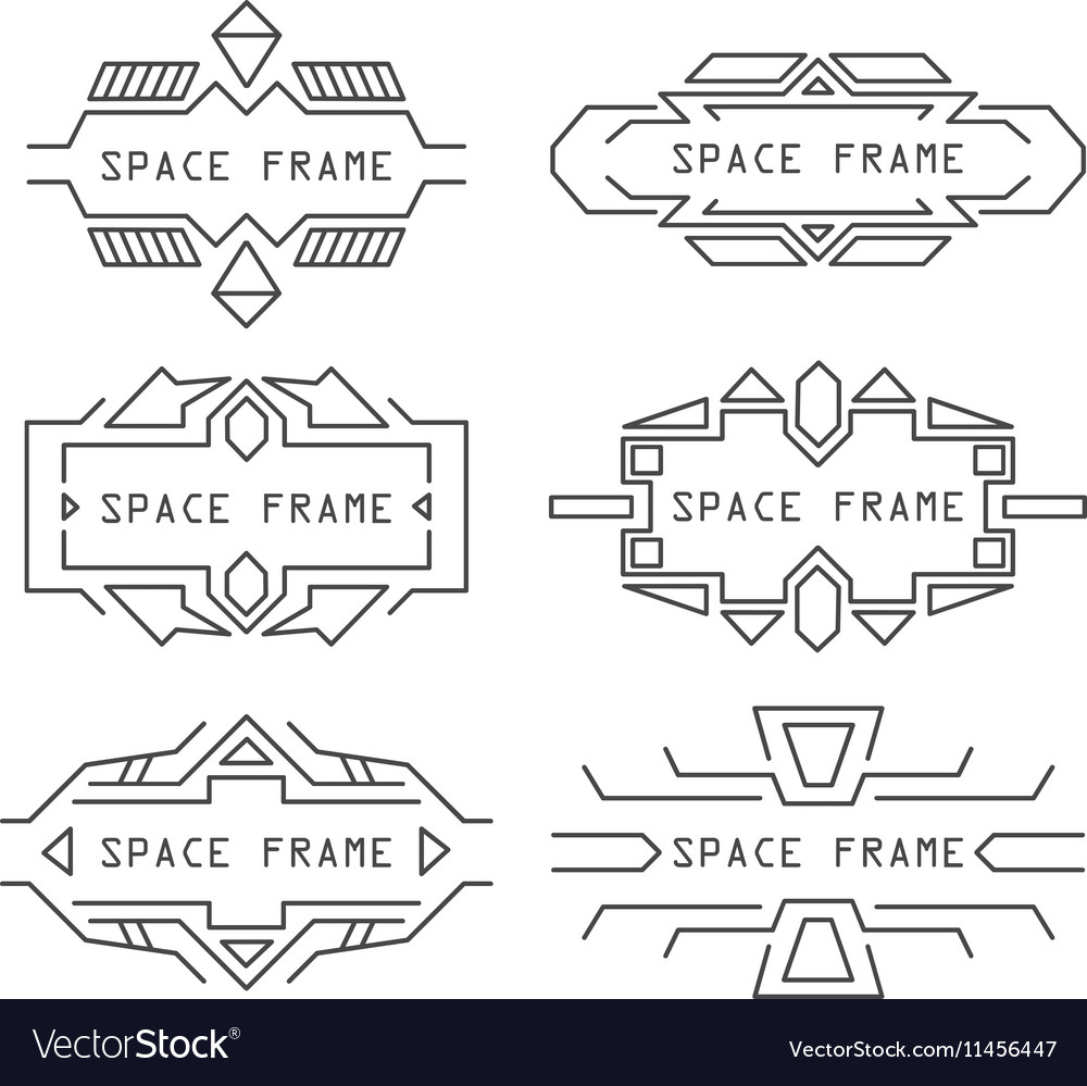 Geometric Frame Set - Space Style