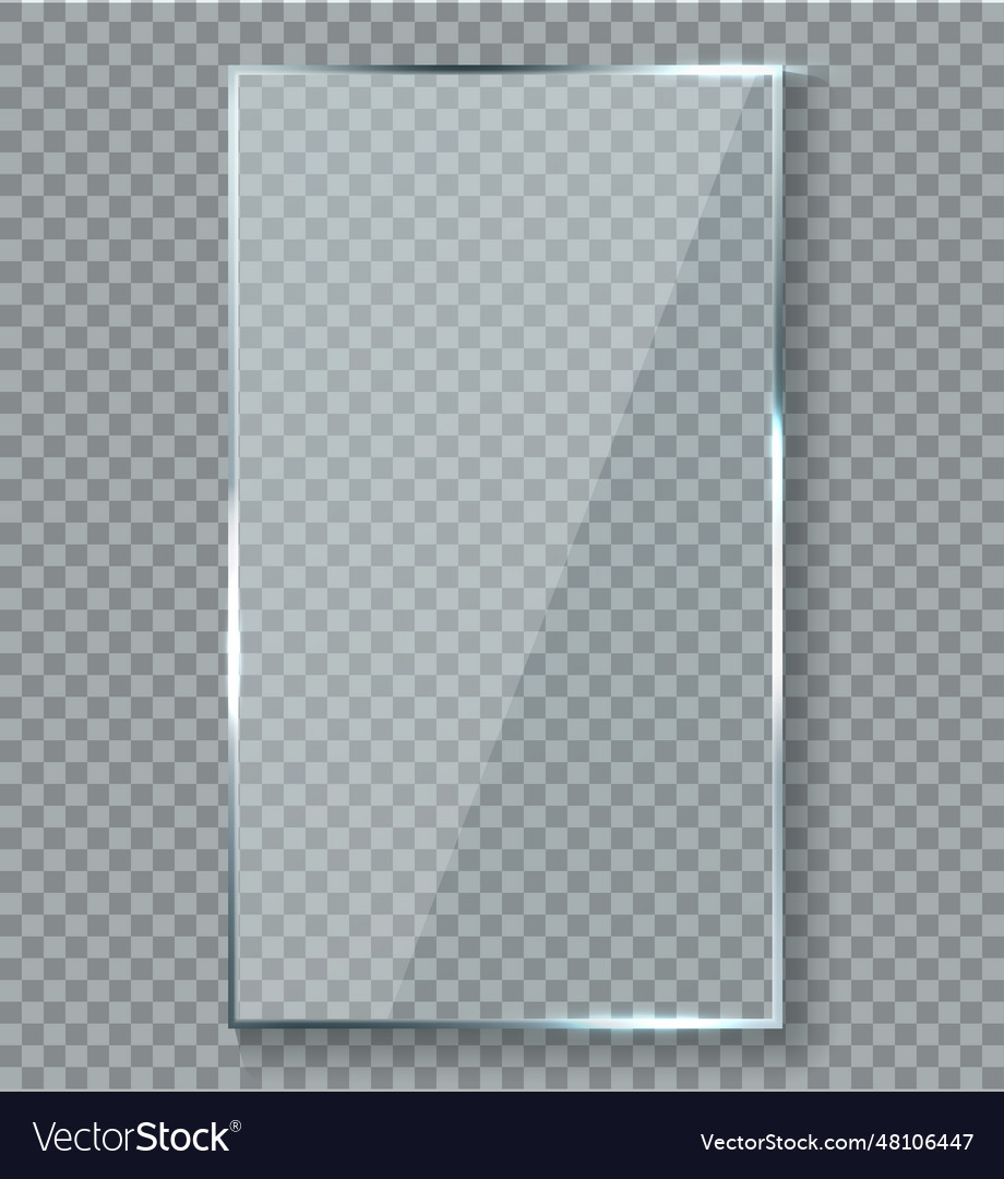 Glossy reflection effect transparency window Vector Image Glossy reflection effect transparency window