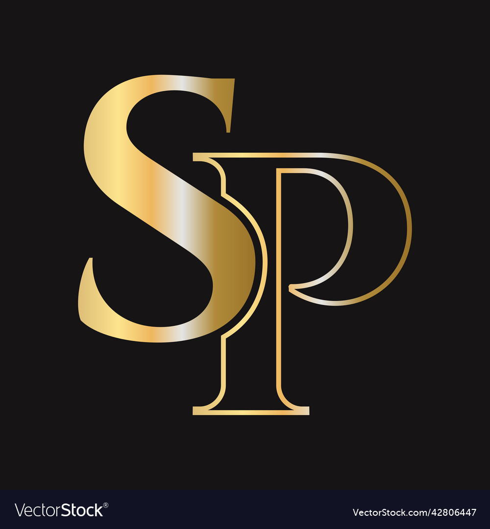 Initial letter sp ps logo design template