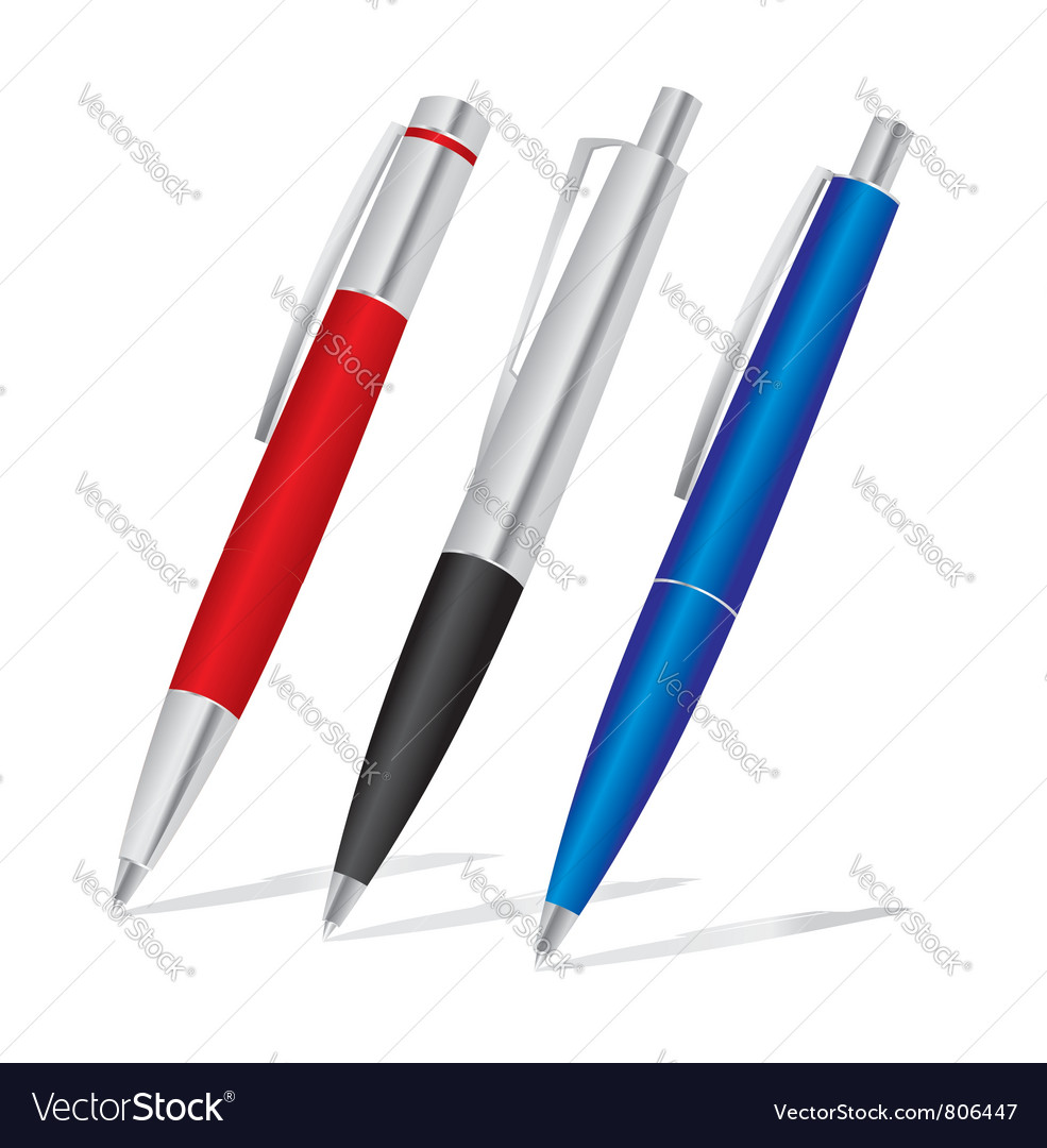 Pens Royalty Free Vector Image - VectorStock