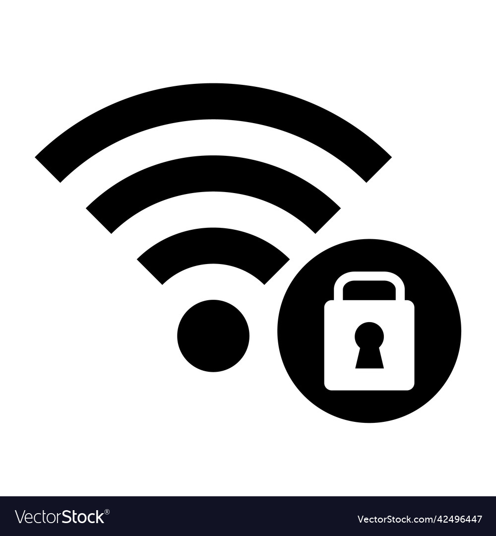 Secure wifi icon