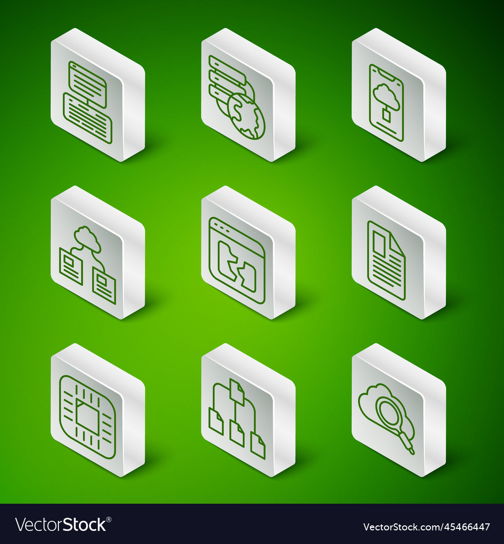 Zeilensuche Cloud Computing Ordner Baum vector image Zeilensuche Cloud Computing Ordner Baum
