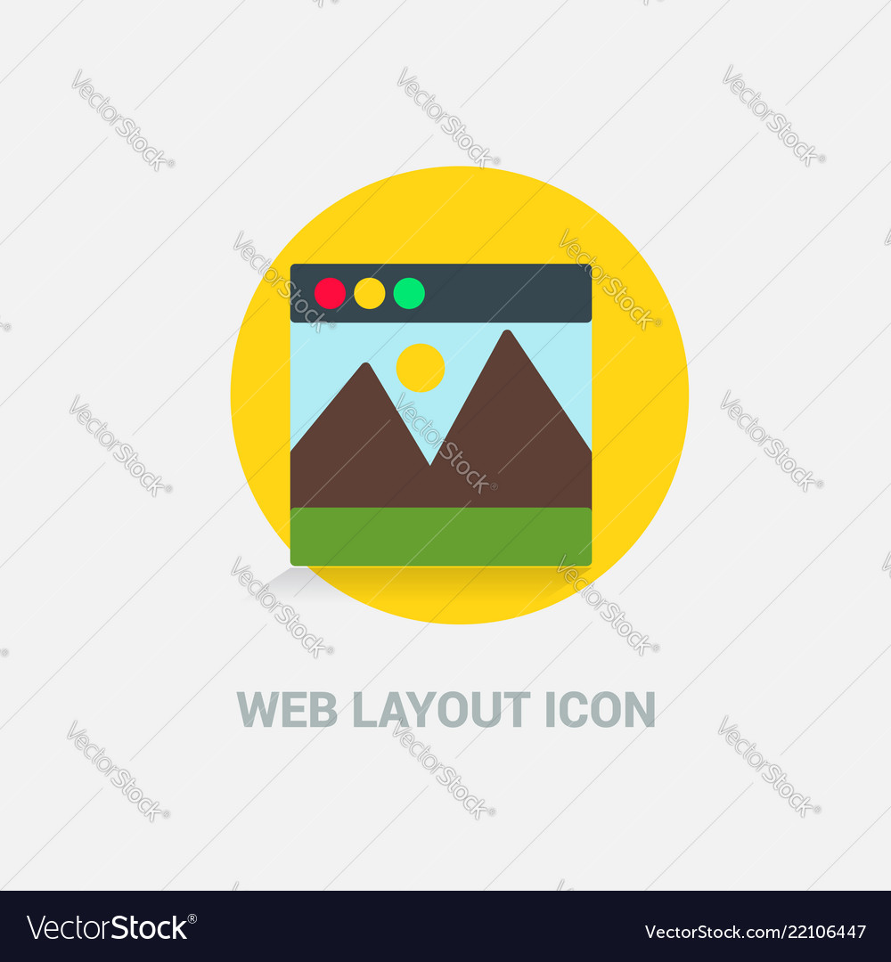 Web layout icon design