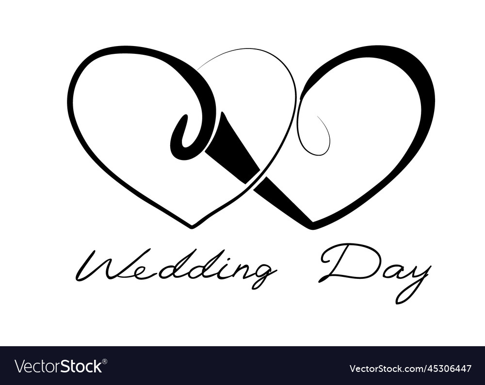 Wedding Day Royalty Free Vector Image Vectorstock Wedding Day Royalty Free Vector Image Vectorstock