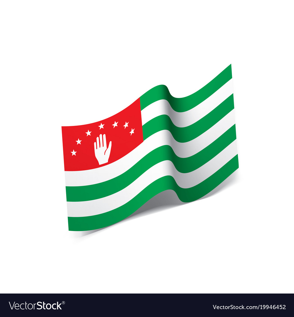 Abkhazia flag Royalty Free Vector Image - VectorStock