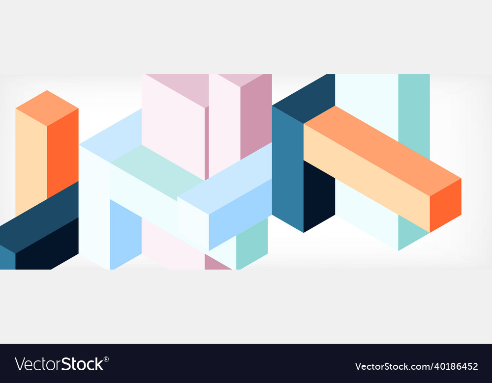 Abstract background 3d cubes cubic elements