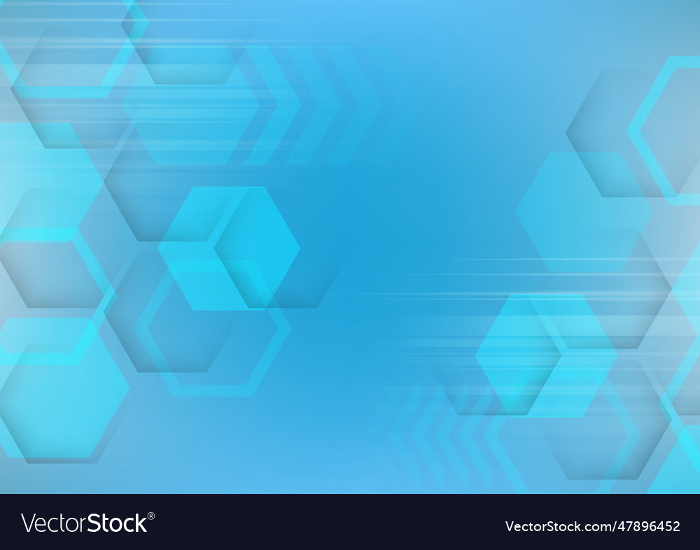 Abstract cube hexagon shape background digital